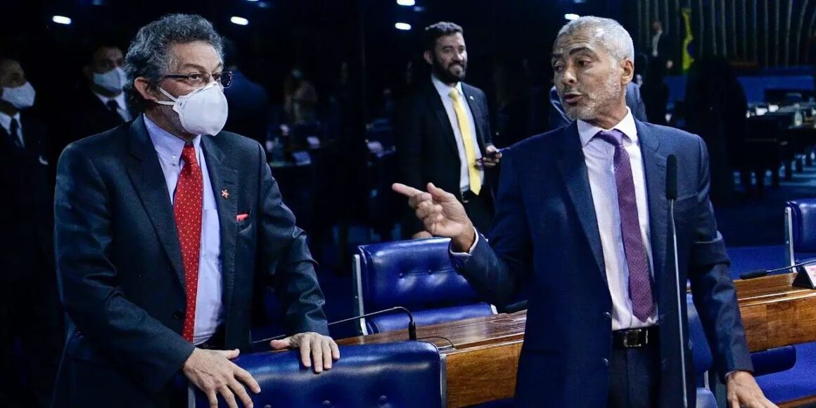 Vídeo: Senadores Romário e Paulo Rocha discutem no plenário e são apartados por colegas
