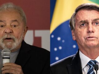 Ipespe: Lula aparece com 45% das intenções de voto e Bolsonaro tem 34%