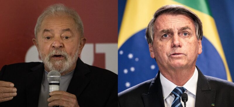 Ipespe: Lula aparece com 45% das intenções de voto e Bolsonaro tem 34%