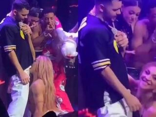 Vídeo: Pabllo Vittar morde pênis de Pedro Sampaio durante show