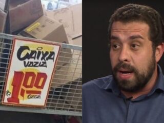 "Esse é o legado do Bolsonaro" diz Boulos ao mostrar imagem de supermercado cobrando por caixa vazia