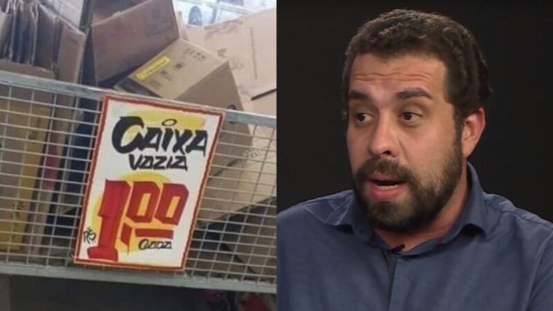 "Esse é o legado do Bolsonaro" diz Boulos ao mostrar imagem de supermercado cobrando por caixa vazia