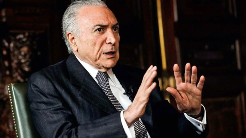 Temer diz que facada ajudou Bolsonaro a ser eleito