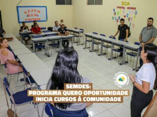 Prefeitura de Paragominas dá início aos cursos de informática básica e básico de construção civil
