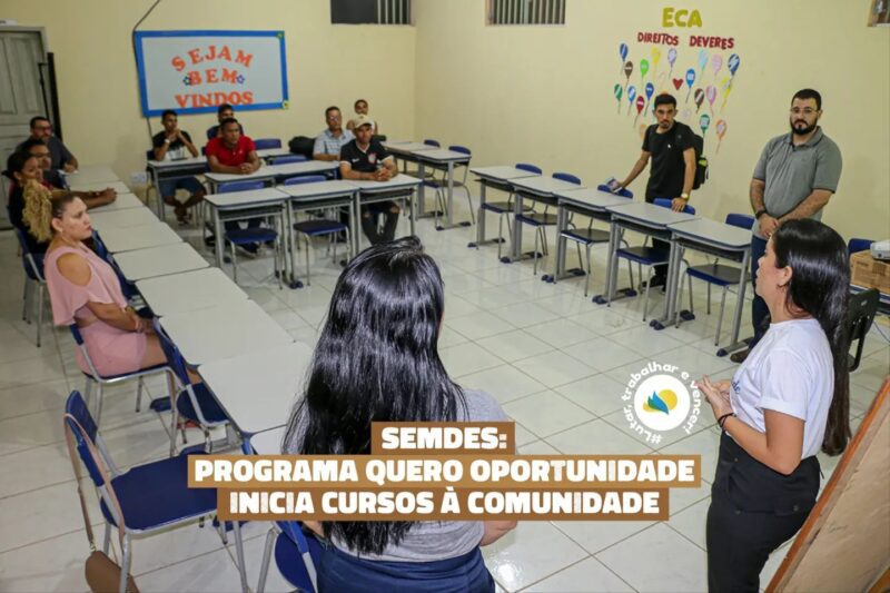 Prefeitura de Paragominas dá início aos cursos de informática básica e básico de construção civil