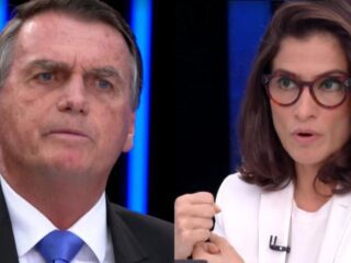 Bolsonaro ataca Renata Vasconcellos: ‘Vai pra ponta da praia, tão mudando a narrativa agora?’