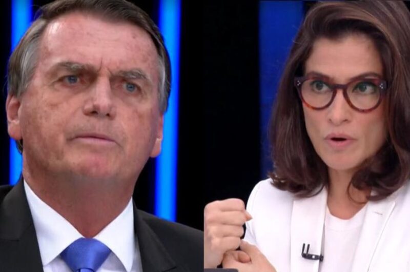 Bolsonaro ataca Renata Vasconcellos: ‘Vai pra ponta da praia, tão mudando a narrativa agora?’