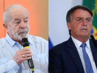 Ipec: Lula tem 44% das intenções de voto e Bolsonaro 32% no 1° turno de 2022
