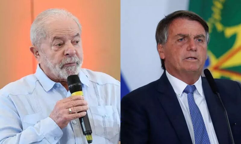 Ipec: Lula tem 44% das intenções de voto e Bolsonaro 32% no 1° turno de 2022