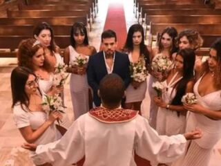 Padre celebra casamento de brasileiro com 8 mulheres