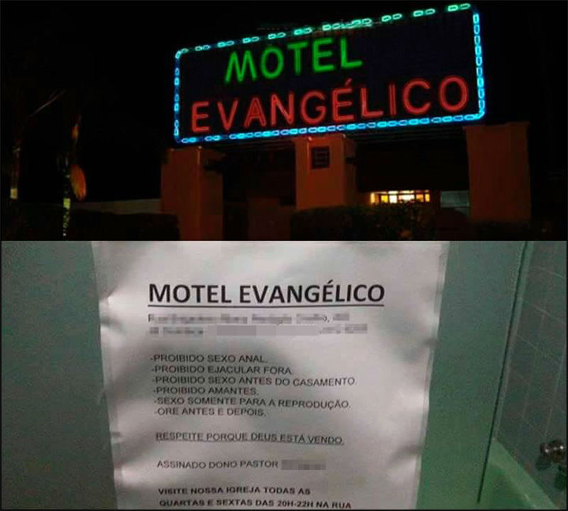 Regras do possível Motel Evangélico