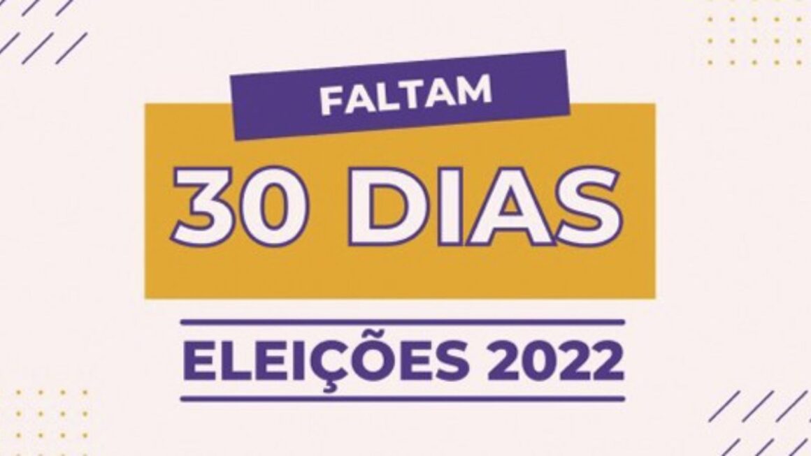 Faltam 30 dias: mais de 156 milhões de eleitoras e eleitores vão às urnas