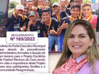 INCLUSÃO ATRAVÉS DO ESPORTE: Vereadora Tatiane Helena quer garantir área para construção da sede do Projeto Meninos de Ouro