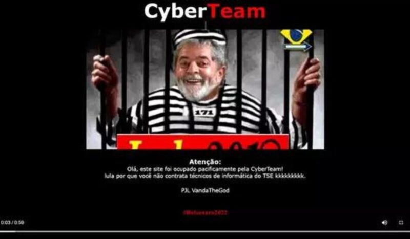 Site de Lula sofre ataque hacker com mensagem pró-Bolsonaro