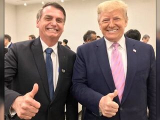 Trump declara apoio à reeleição de Bolsonaro, “um homem maravilhoso”