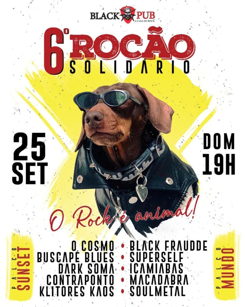 Vem aí, a 6ª edição do ROCÃO SOLIDÁRIO!