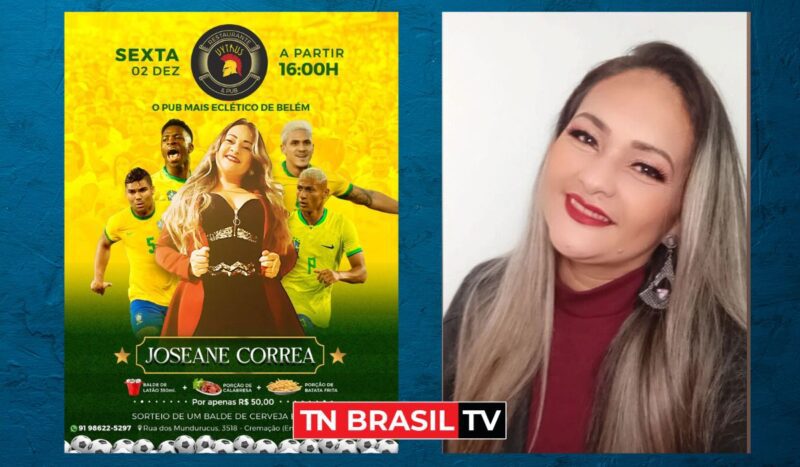 Cantora Joseane Correa se apresentará na sexta-feira (02) no VYTRUS PUB, na Cremação