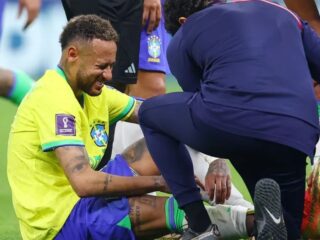 Neymar está fora da primeira fase da Copa após lesão