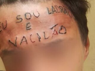 Jovem que teve testa tatuada é preso novamente por furto