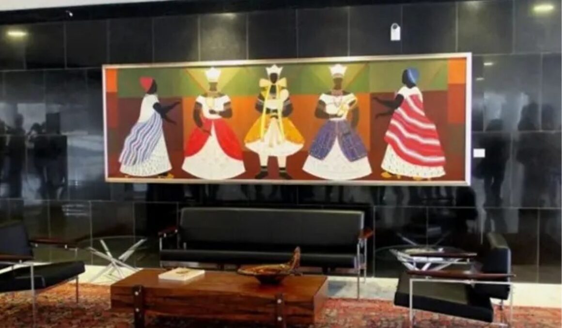 Janja vai expor novamente no Planalto quadro “Orixás”, que Bolsonaro escondeu