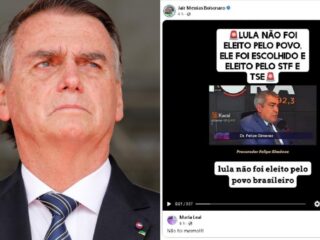 Bolsonaro posta e apaga vídeo com fake news questionando eleição de Lula