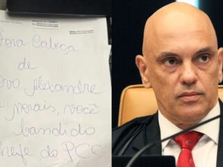 “Fora cabeça de ovo”: Terrorista deixou bilhete a Moraes durante invasão ao Senado