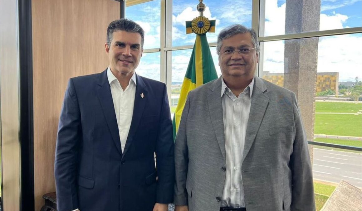 Helder Barbalho e Flávio Dino se reúnem em Brasília