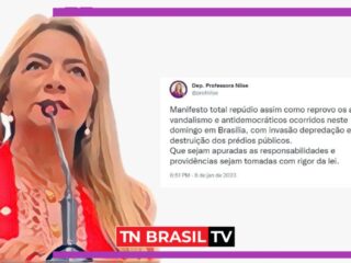 Professora Nilse Pinheiro repudia os atos antidemocráticos "..providências sejam tomadas com o rigor da lei"