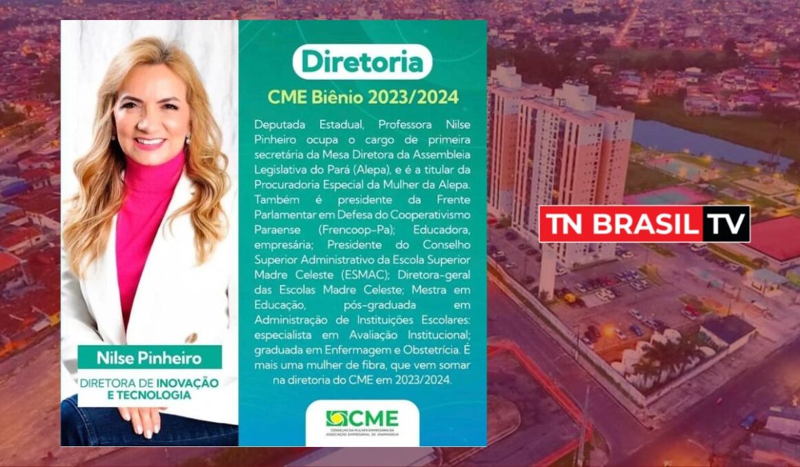 Professora Nilse Pinheiro é eleita para nova diretoria do CONSELHO DA MULHER EMPRESÁRIA, de Ananindeua