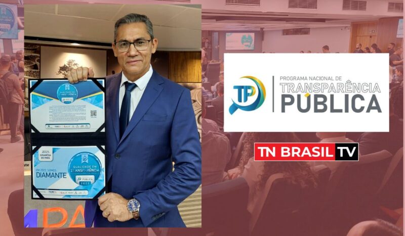 Prefeito Pastor Davi com gestão transparente recebe o certificado "SELO DIAMANTE"