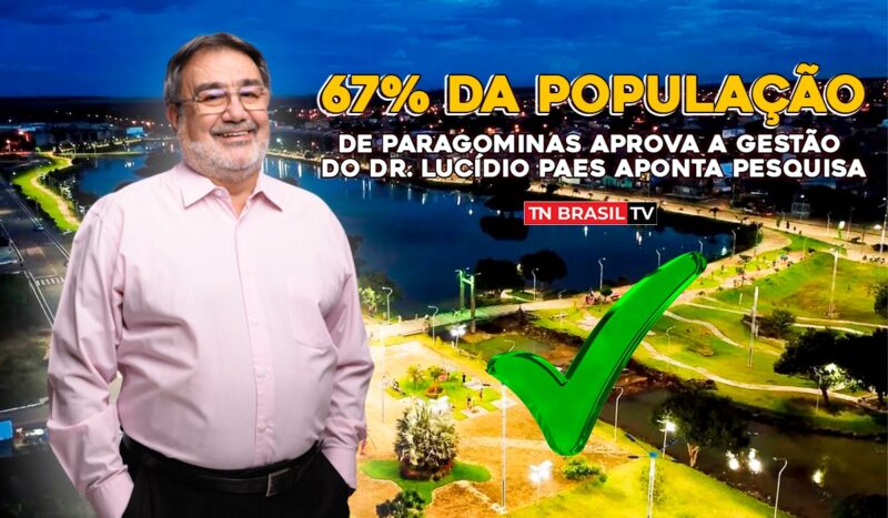 67% da população de Paragominas aprova a gestão do Dr. Lucídio Paes aponta pesquisa