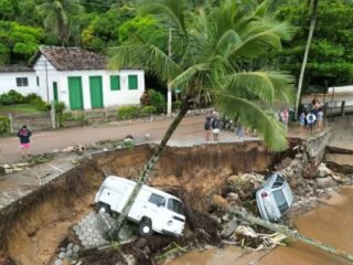 Temporal no litoral de São Paulo é o maior já registrado no Brasil