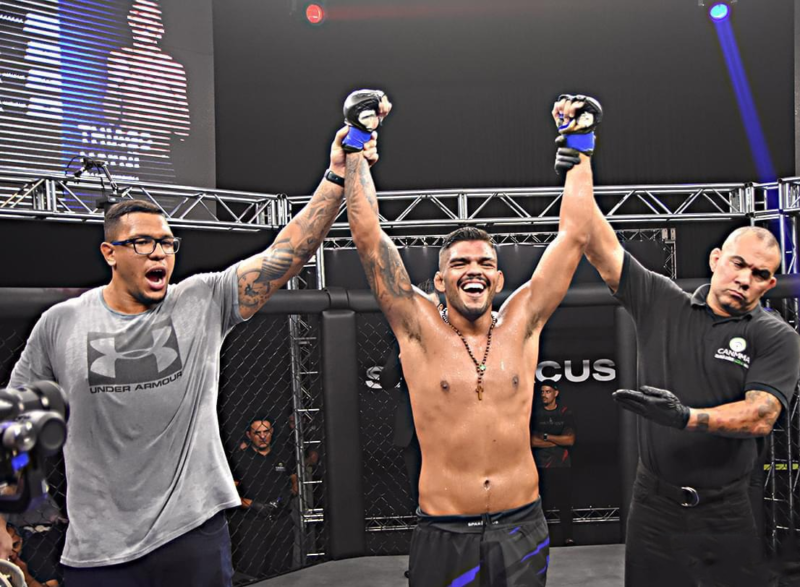 Portas abertas: atleta paraense Thiago Hayne garantiu a 9ª vitória em edição brasileira de evento russo ‘Spartacus’ MMA.