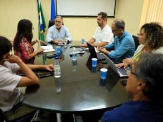 Edmilson Rodrigues se reuniu com representantes do Banco Fonplata para ajustar o financiamento de 60 milhões de dólares para a macrodrenagem do Mata Fome
