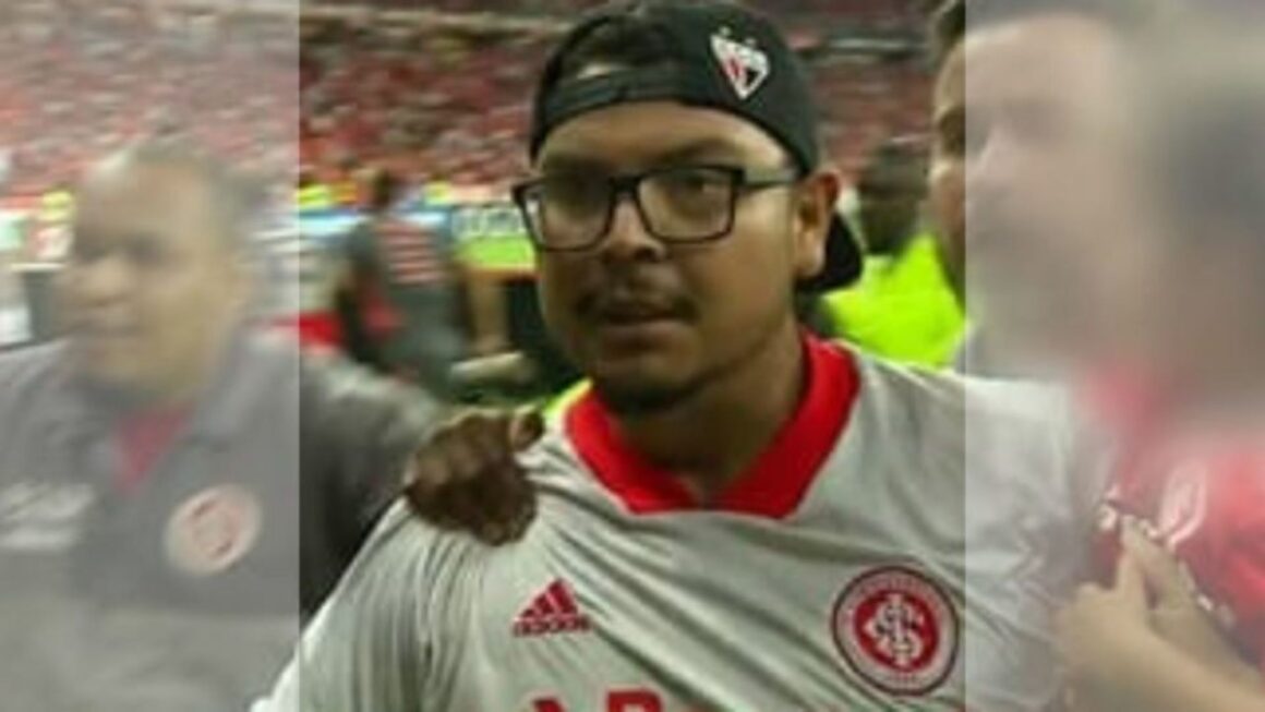 'Queria proteger a filha', diz defesa de torcedor do Inter que invadiu jogo com criança no colo