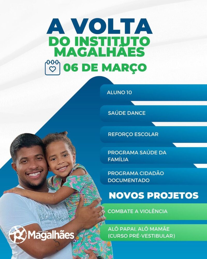 6 de março marcou o retorno das atividades do Instituto Magalhães, em Belém / Reprodução