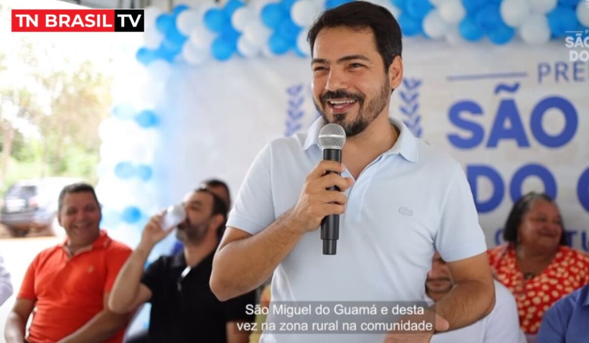 Prefeito Eduardo Pio X entrega escola na comunidade Carrapatinho, em São Miguel do Guamá