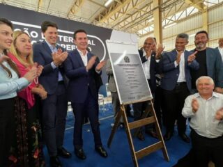 Ministro Jader Filho participa da inauguração do Terminal de Integração Rodoviária, na cidade de Goiânia