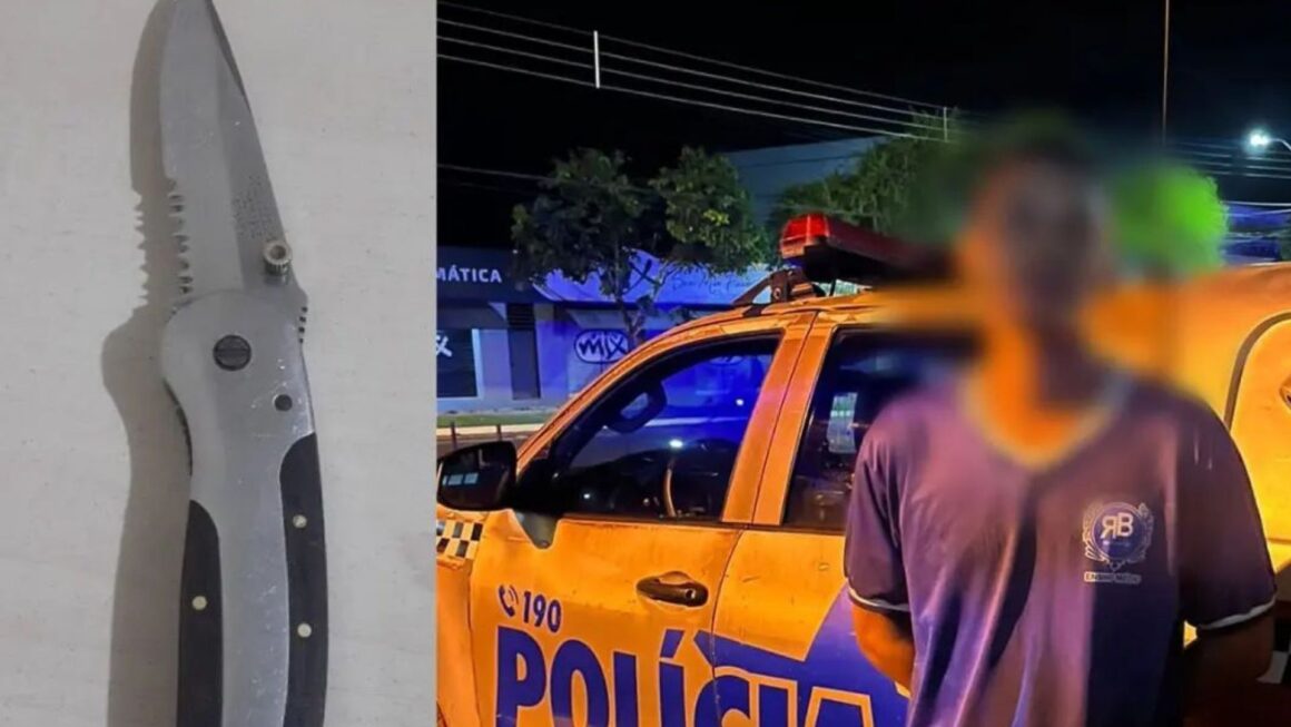 Polícia Militar prende aluno com arma branca em escola de Tucuruí
