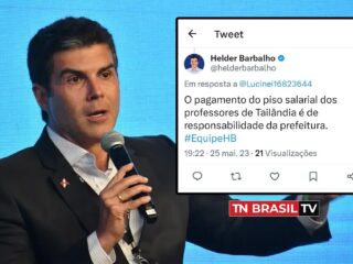 Governador Helder Barbalho esclarece que o piso do professores de Tailândia é de responsabilidade da Prefeitura