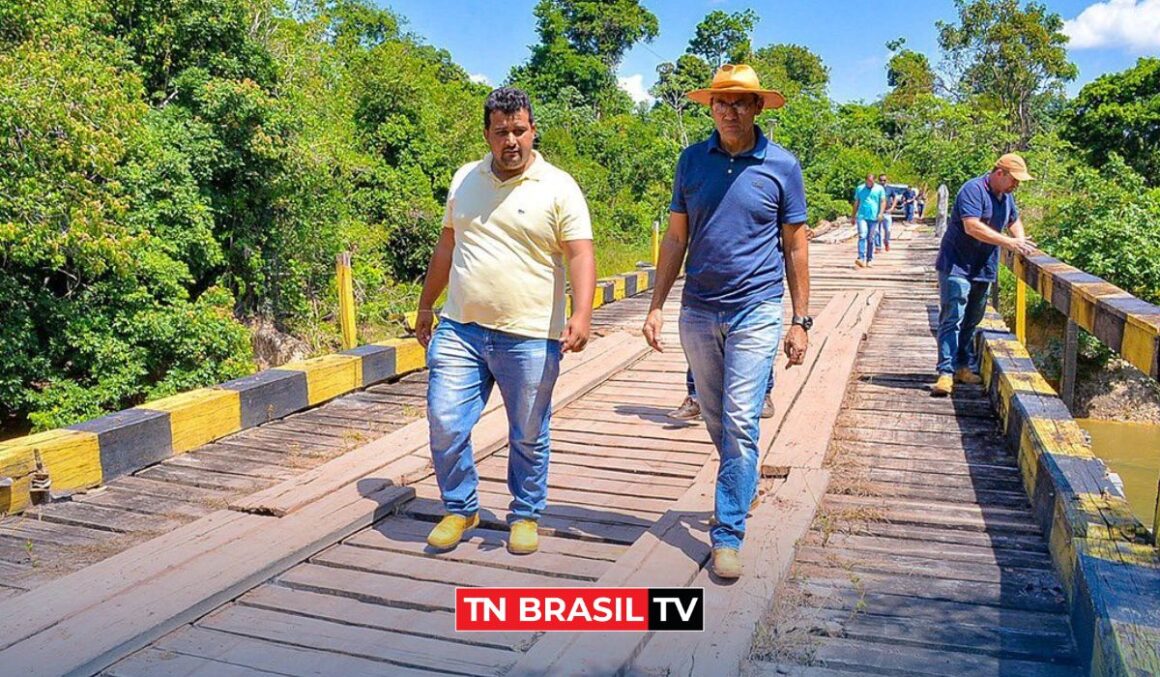 Prefeito Pastor David visita região de Santa Paula e da inicio à construção da Ponte sobre o Rio Garrafão