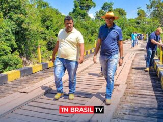 Prefeito Pastor David visita região de Santa Paula e da inicio à construção da Ponte sobre o Rio Garrafão