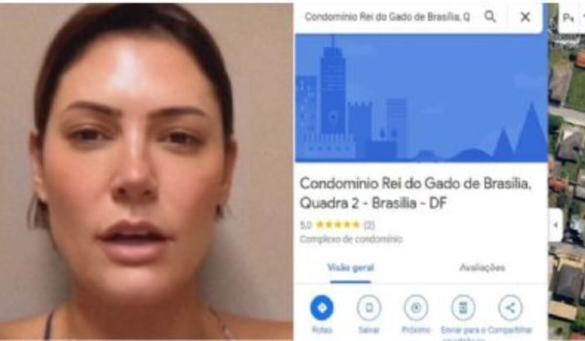 Michelle reclama, mas casa de Bolsonaro segue como 'Rei do Gado' no Google