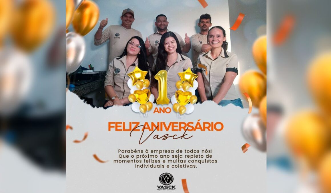 Vasck Engenharia e Agrimensura celebra seu 1º Aniversário em Tailândia, Pará