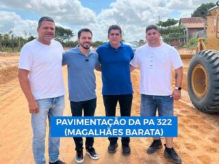 Prefeito Eduardo Pio X anuncia o início das obras de pavimentação asfáltica da PA 322