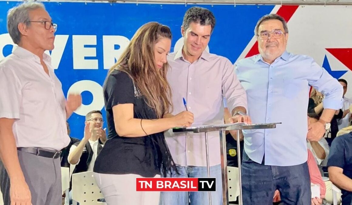 Deputada Renilce Nicodemos, do MDB, cumpre agenda política com o governador Helder Barbalho em Paragominas