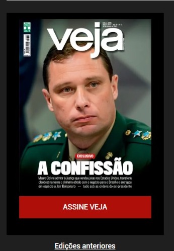 REVISTA VEJA BOLSONARO E MAURO CID