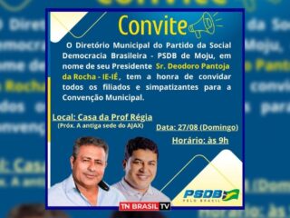 Liderado por Ie-Ié e Leandro o PSDB de Moju promoverá Convenção Municipal, no domingo (27)