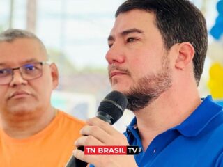 Ronie Silva cumpre agenda em Igarapé-Açu na assinatura da Ordem de Serviço para revitalização da quadra de esportes do bairro da Saudade