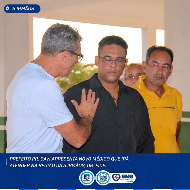 Prefeito Pastor David apresenta médico que atenderá comunidade de Goianésia do Pará